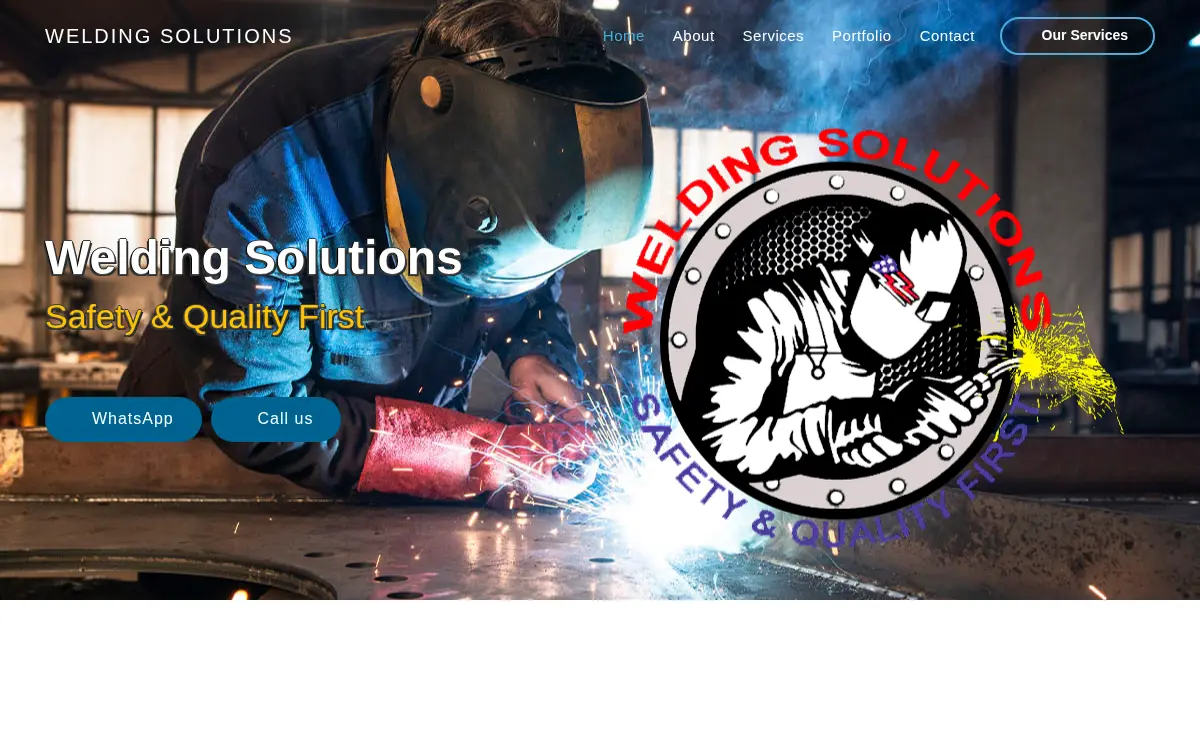 Homepage of Welding Solutions Ship Repair, LLC