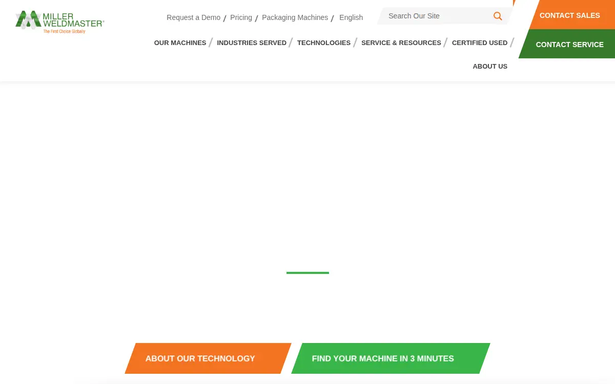 Homepage of Miller Weldmaster Corporation