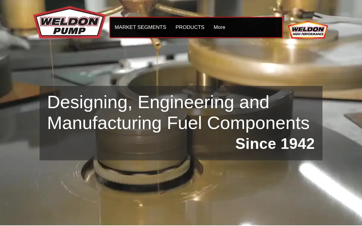 Homepage of Weldon Pump LLC