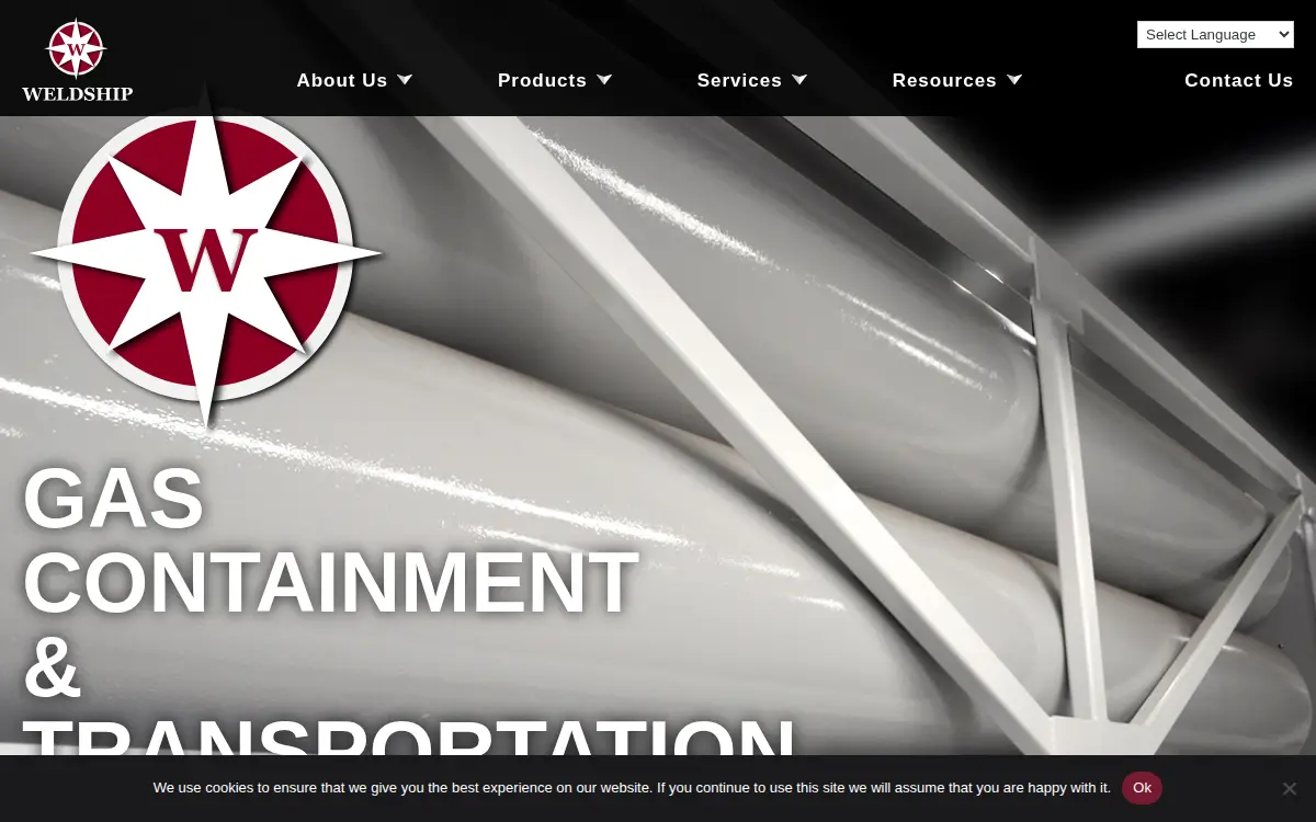 Homepage of Weldship LLC