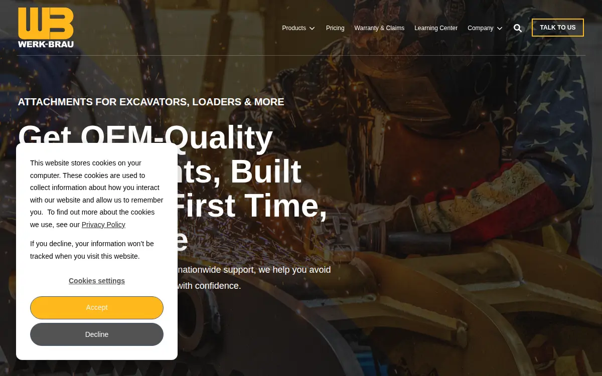 Homepage of Werk-brau Company