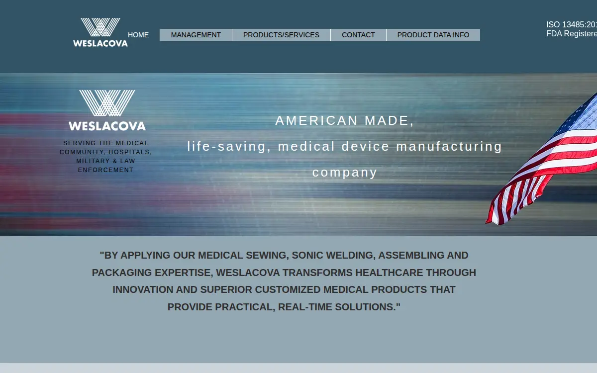 Homepage of Weslacova, CORP.