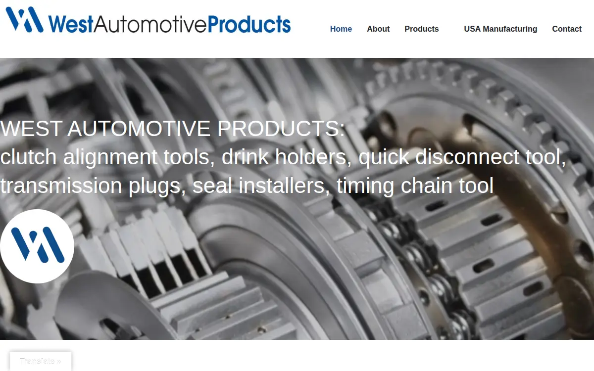 Homepage of West Automotive Products, LLC