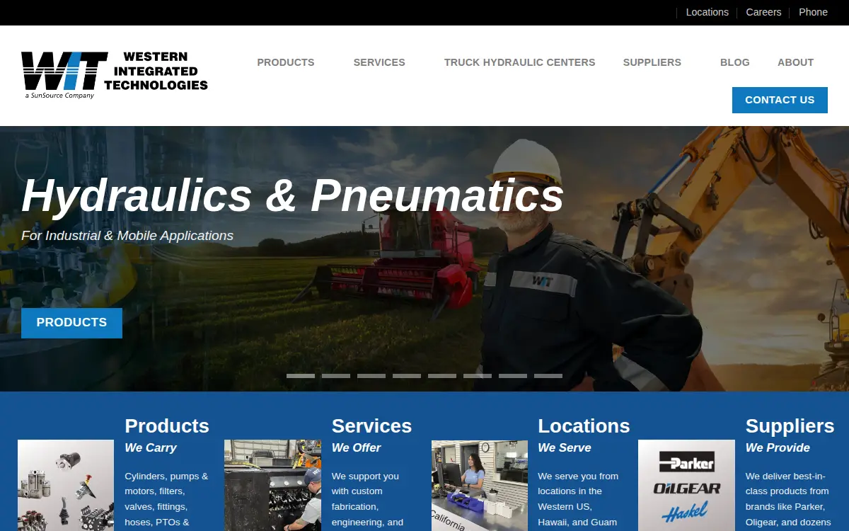 Homepage of Western Integrated Technologies, LLC