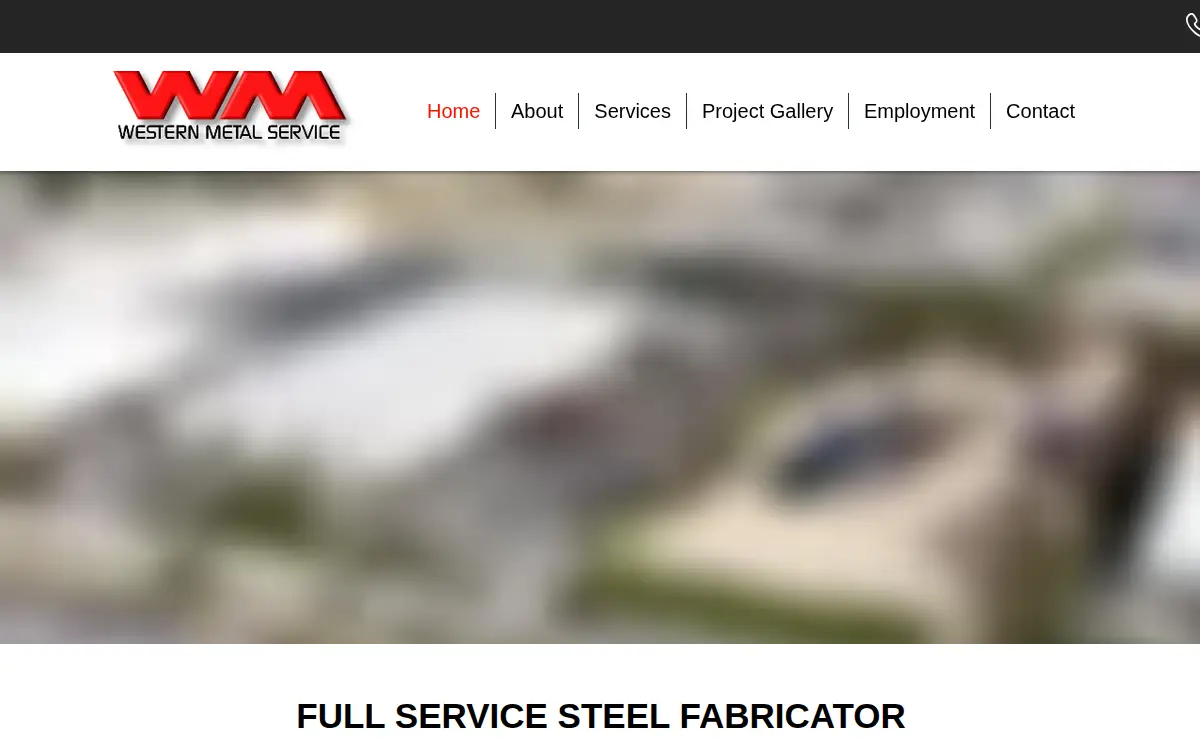 Homepage of Western Metal Service, INC.