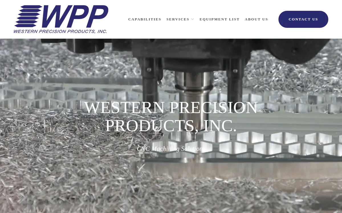 Homepage of Western Precision Products INC