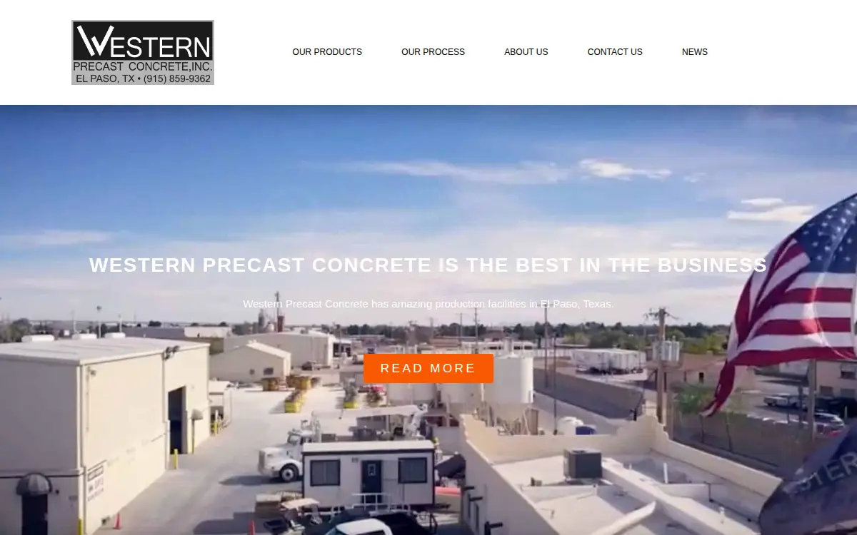 Homepage of Western Precast Concrete INC