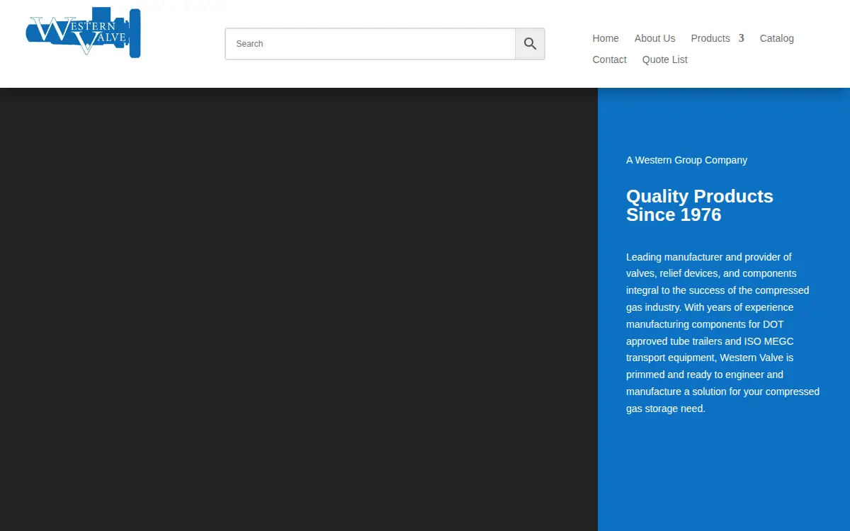 Homepage of Western Valve INC