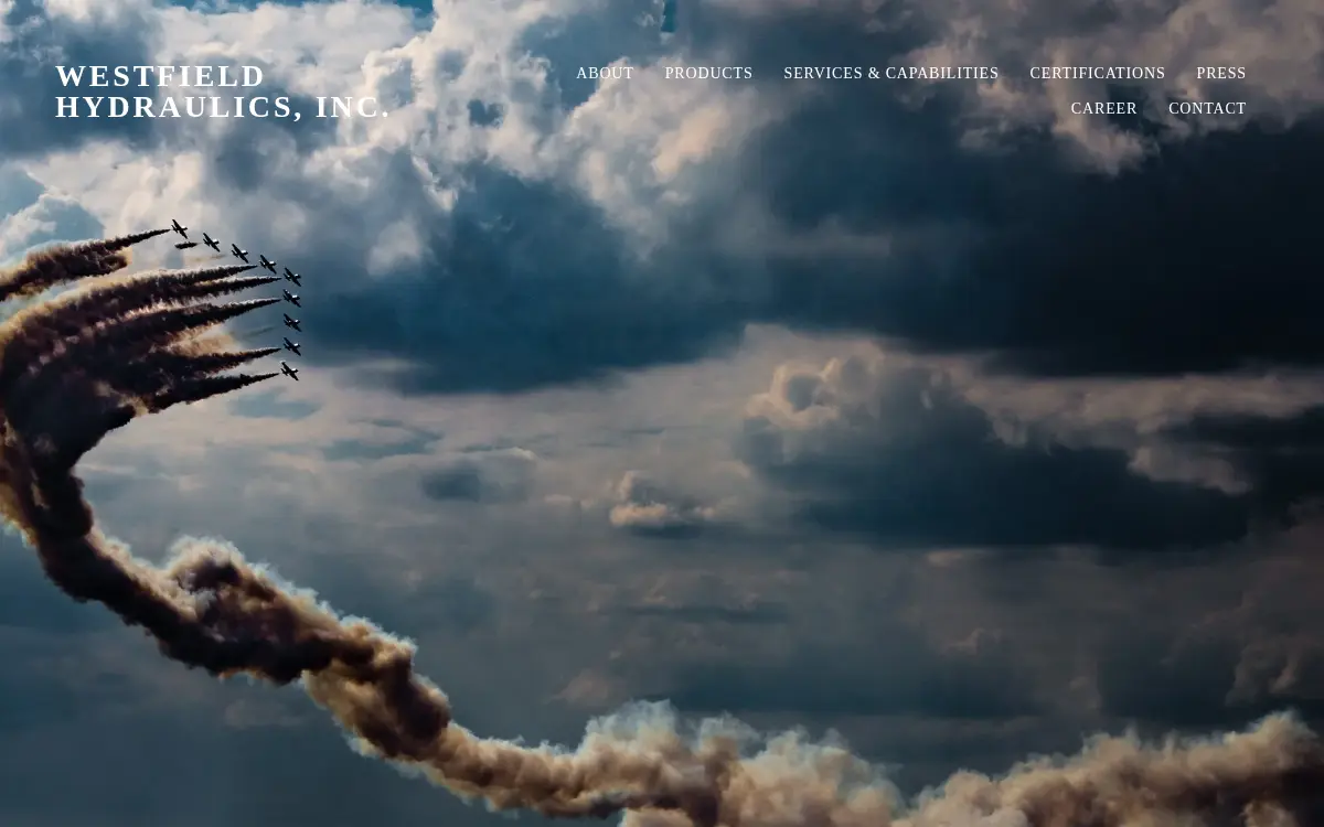 Homepage of Westfield Hydraulics INC