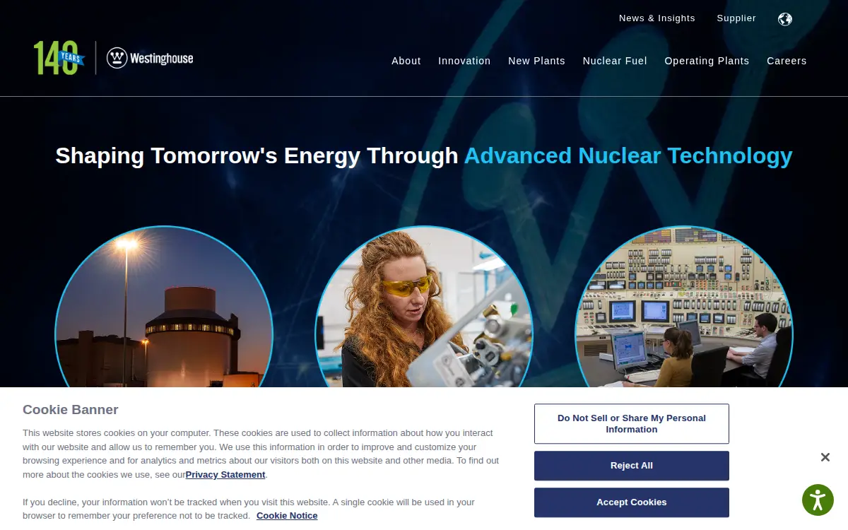 Homepage of Westinghouse Electric Company LLC