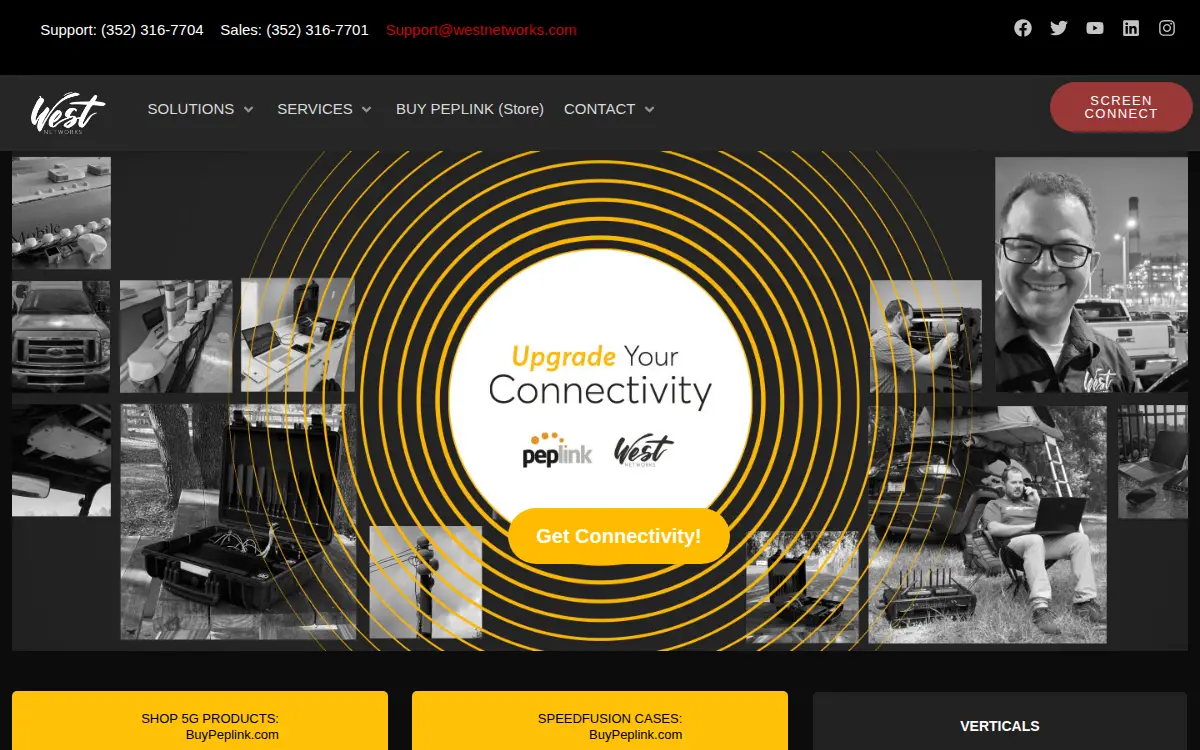 Homepage of West Networks LLC