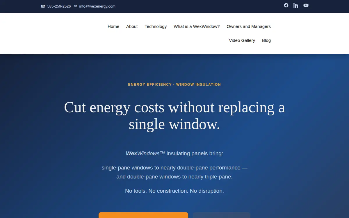 Homepage of Wexenergy LLC
