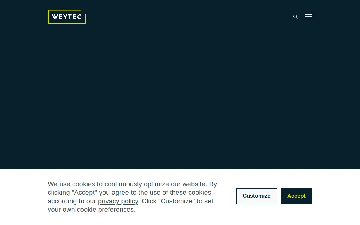 Homepage of Wey Technology, INC.