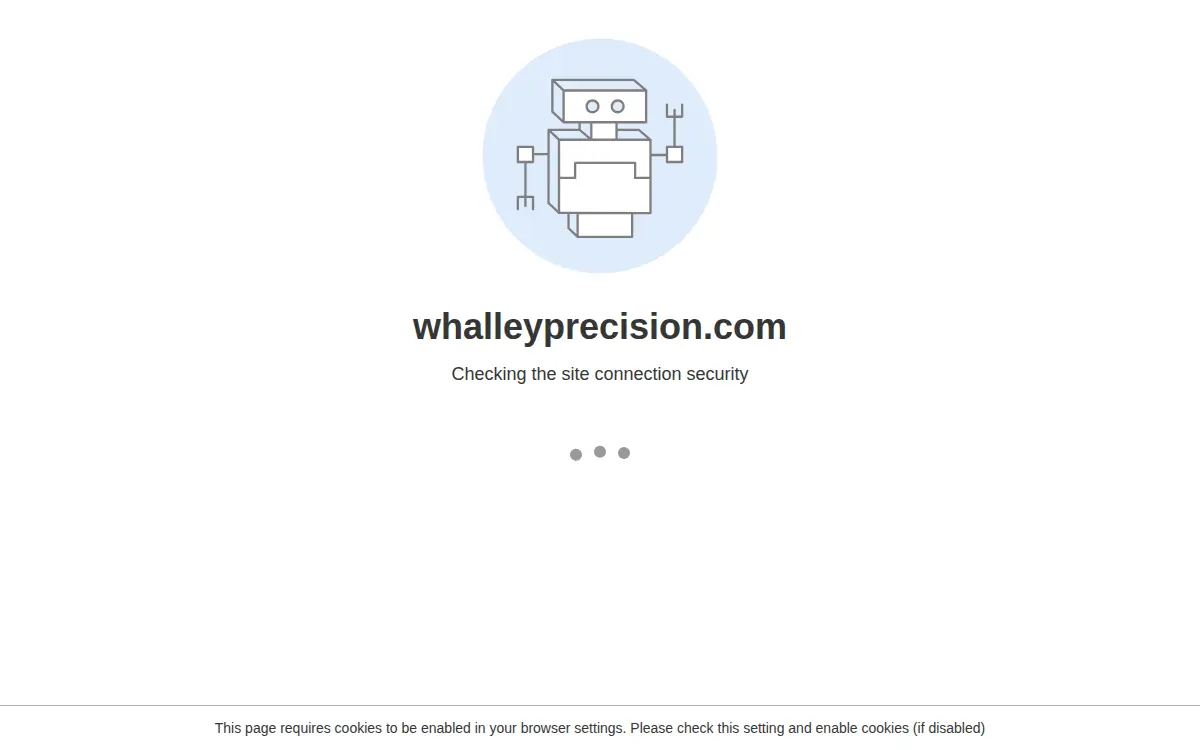 Homepage of Whalley Precision, INC.
