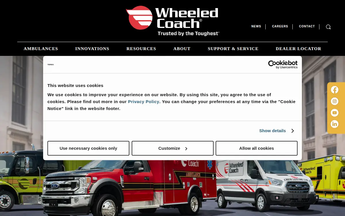 Homepage of Rev Ambulance Group Orlando, INC