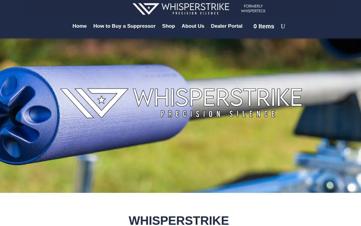 Homepage of Whisperteck LLC