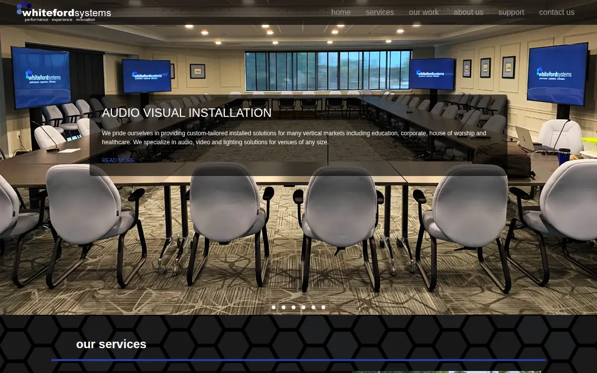 Homepage of Whiteford Systems LLC