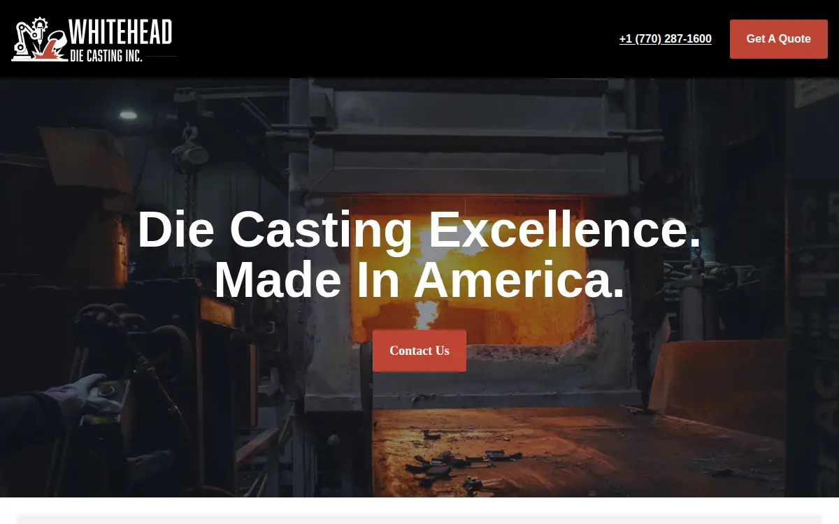 Homepage of Whitehead Die Casting INC