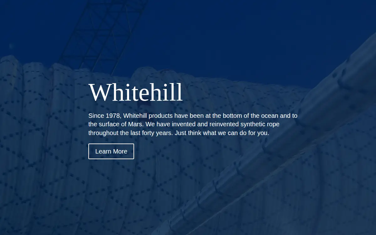Homepage of Whitehill Mfg. CORP.