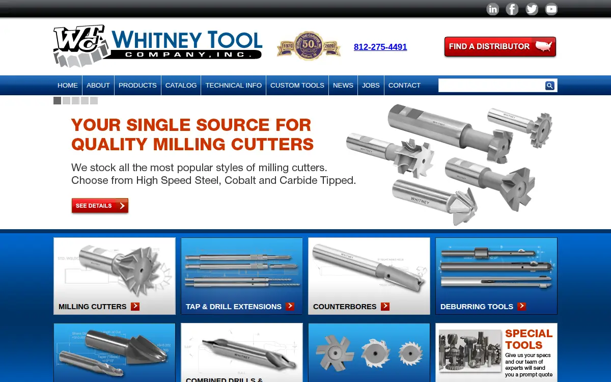 Homepage of Whitney Tool CO INC