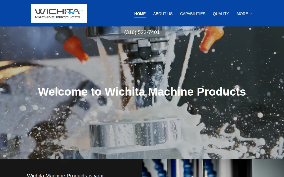 Homepage of Wichita Machine Products INC