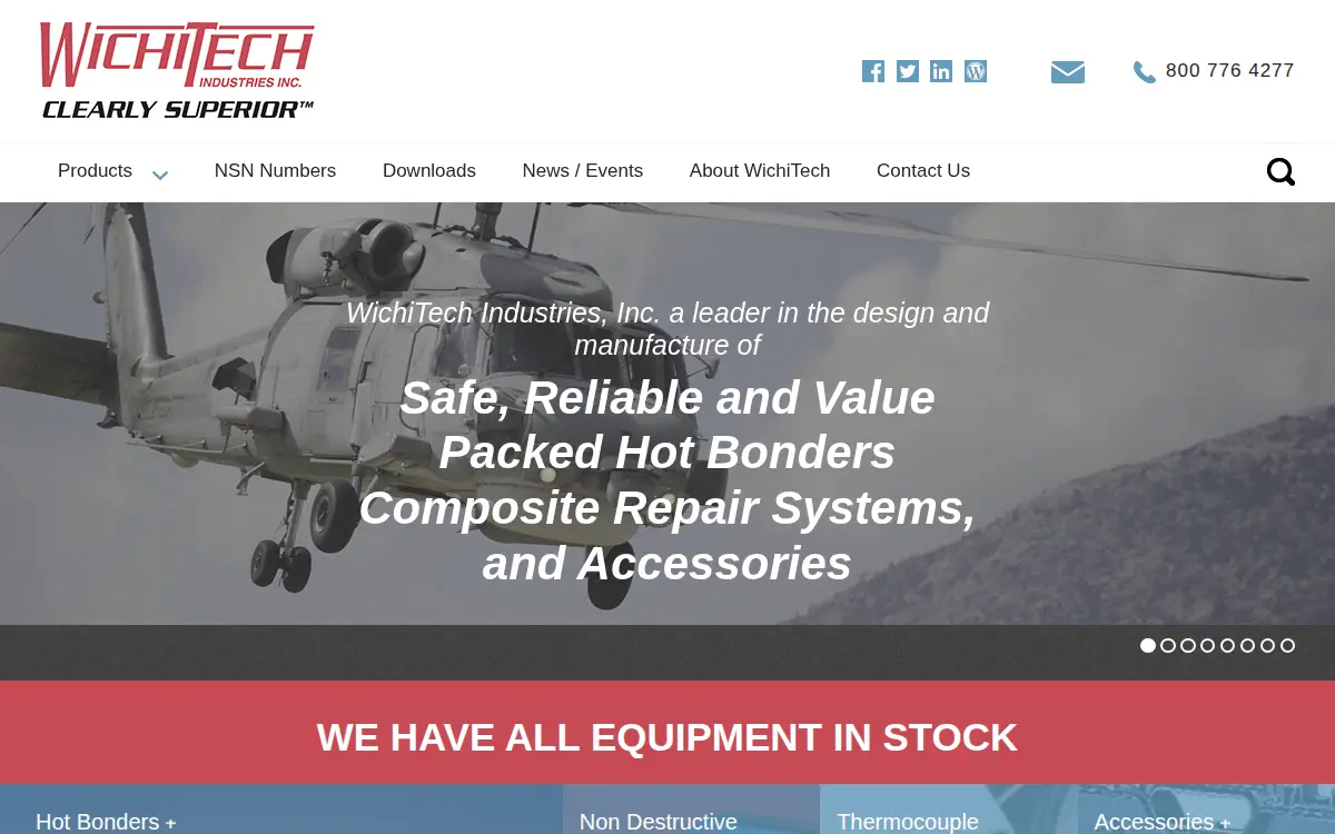 Homepage of Wichitech Industries INC