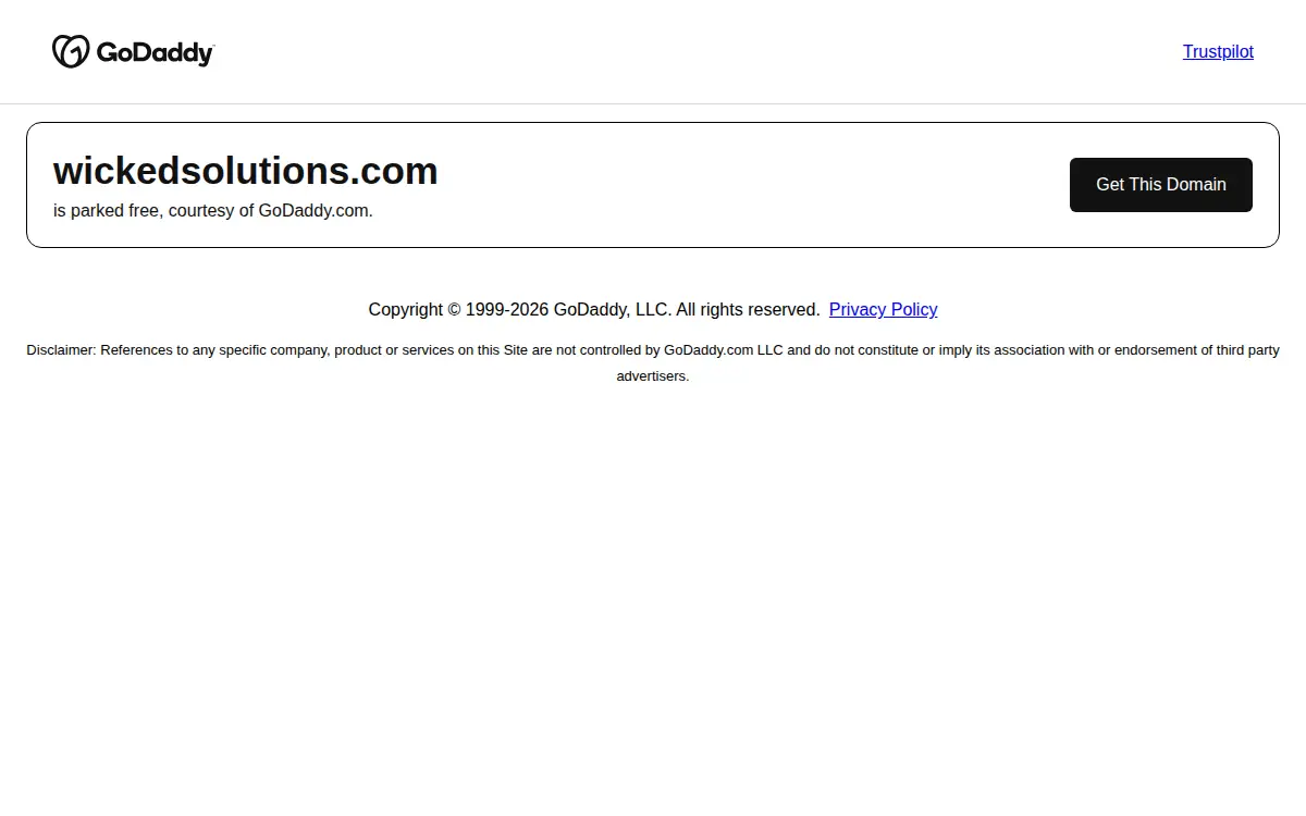 Homepage of Wicked Solutions LLC