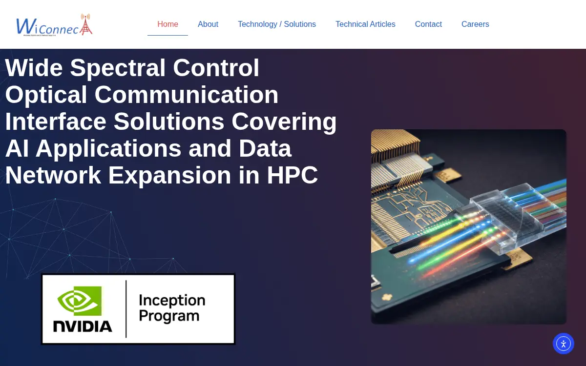 Homepage of Wiconnectglobal Corporation