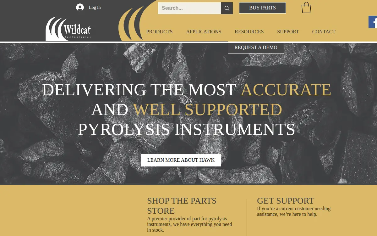 Homepage of Wildcat Technologies LLC