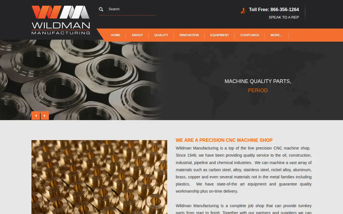 Homepage of Wildman Manufacturing INC