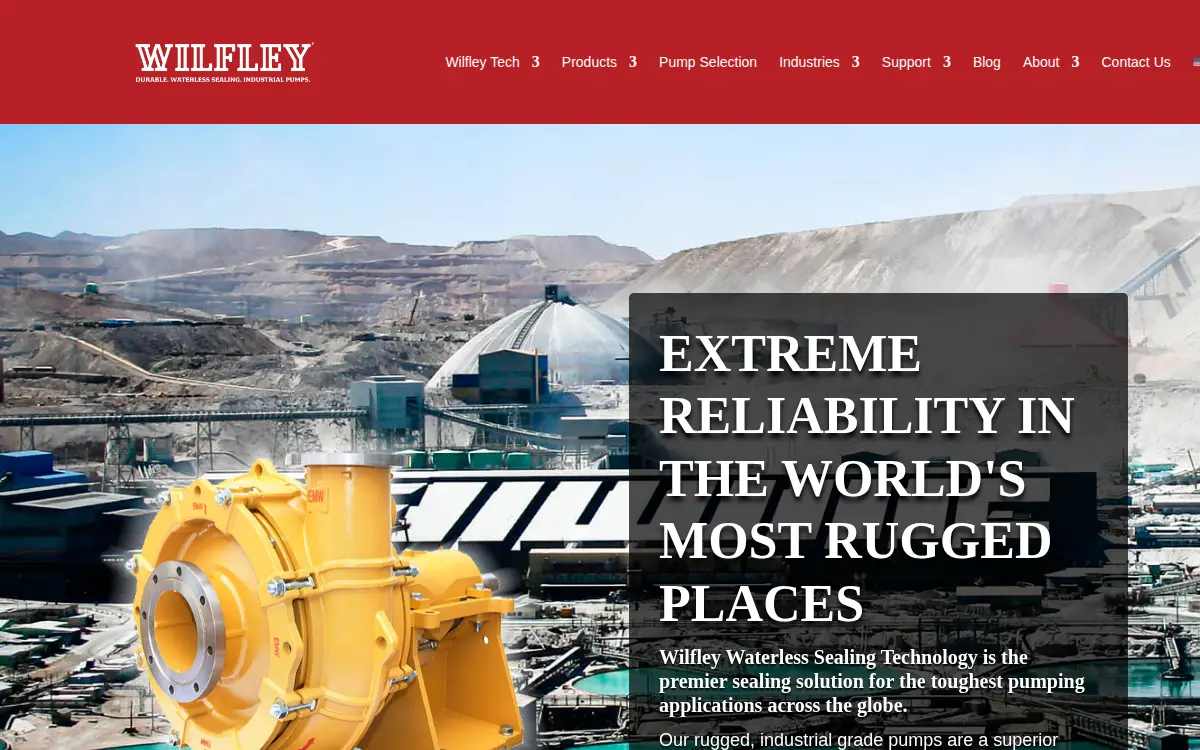 Homepage of A. R. Wilfley and Sons, INC