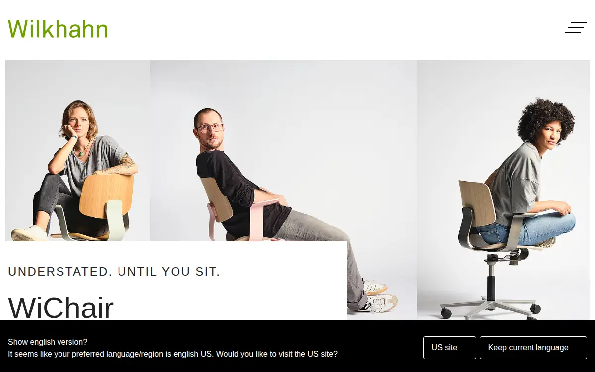 Homepage of Wilkhahn, INC.