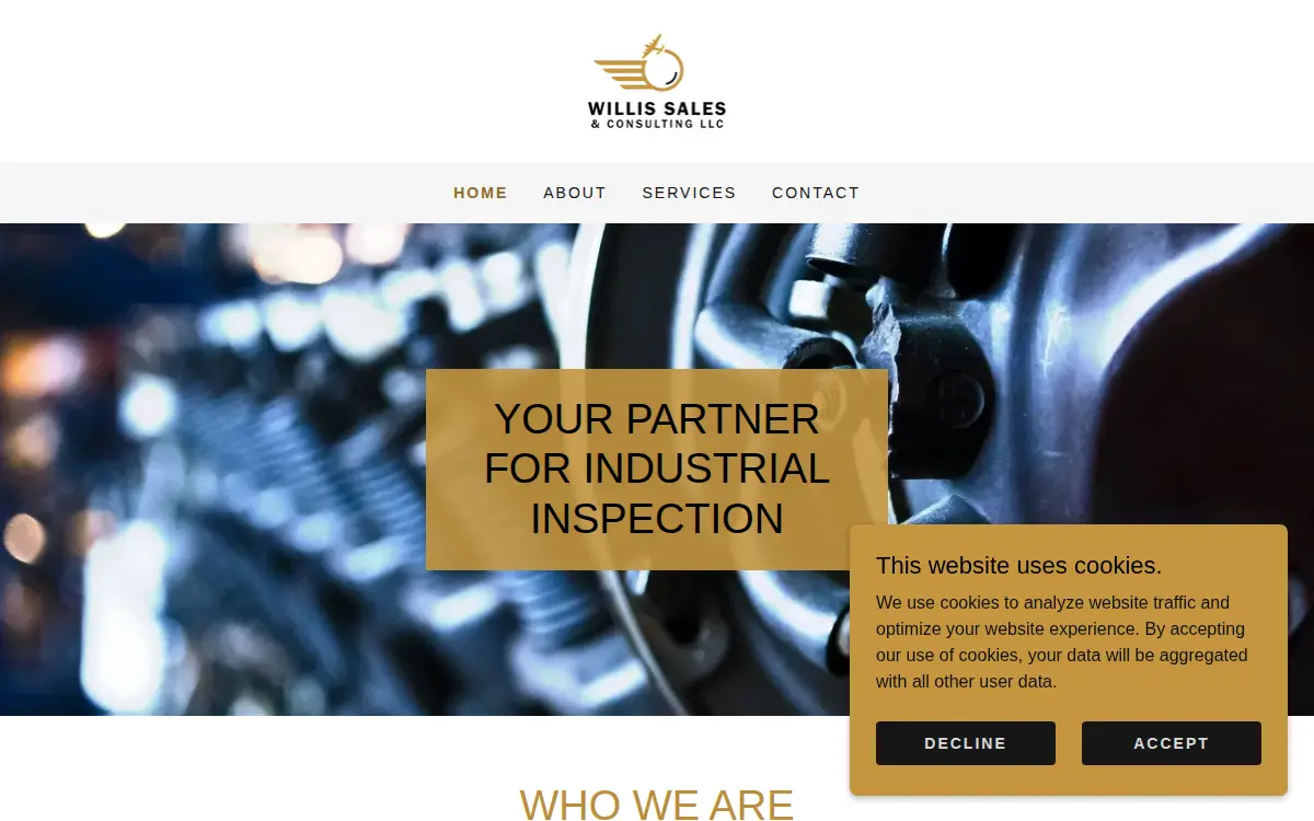 Homepage of Willis Sales and Consulting LLC
