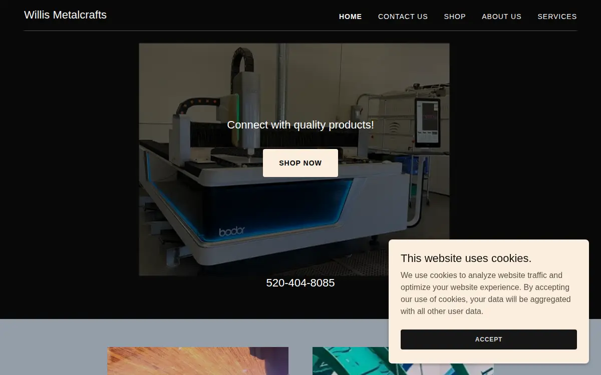 Homepage of Willis Metalcrafts INC