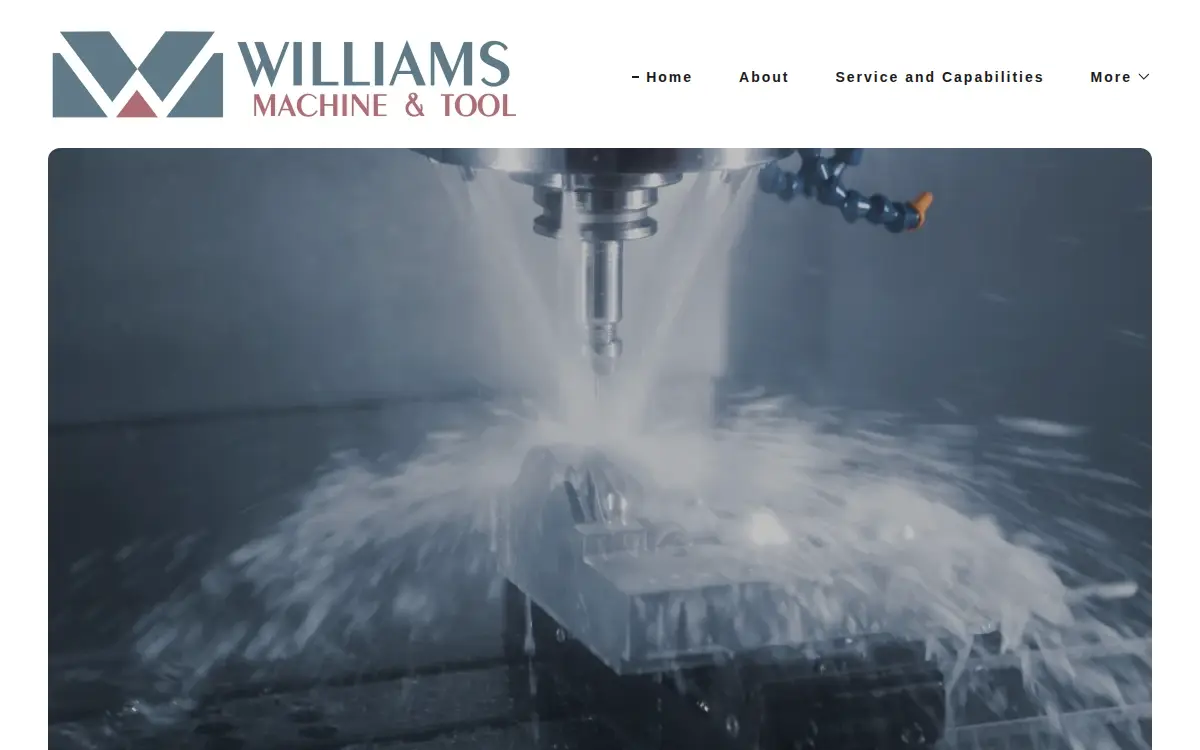 Homepage of Williams Machine and Tool Company, Incorporated