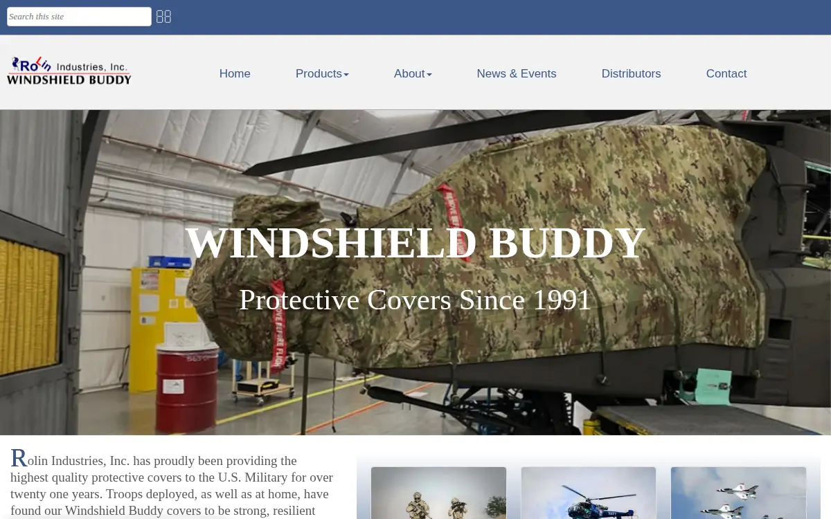 Homepage of Rolin Industries INC