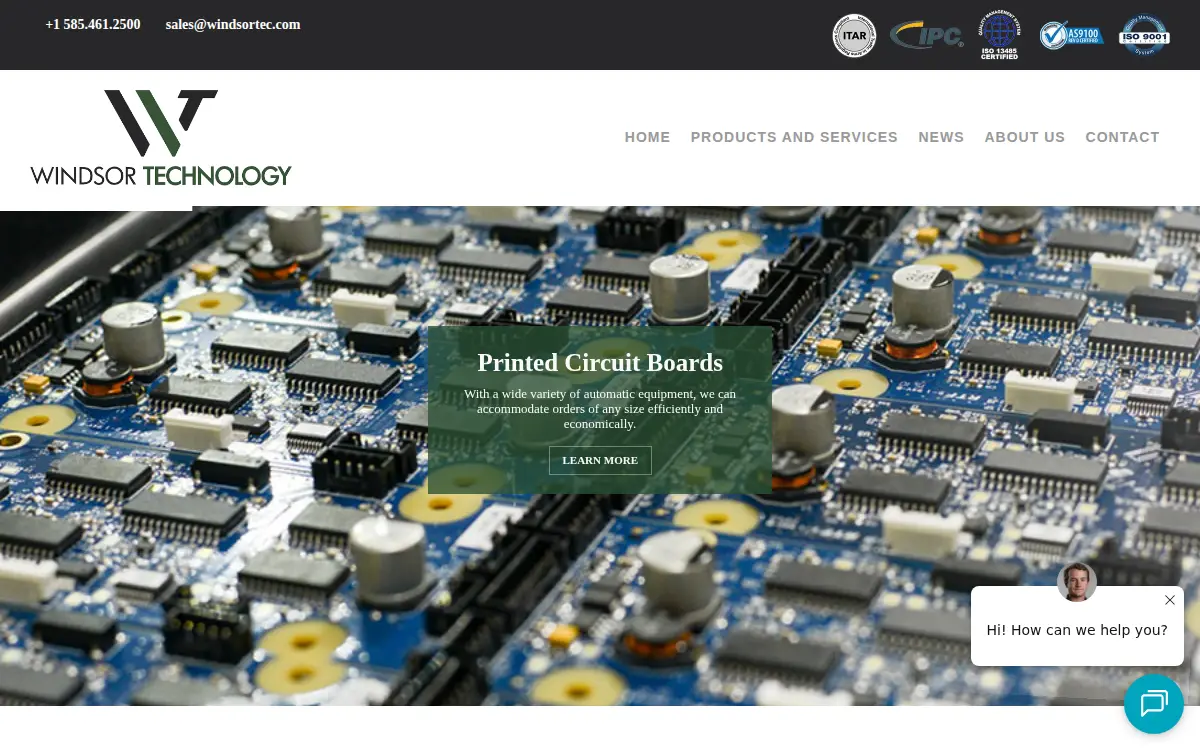 Homepage of Windsor Technology, INC