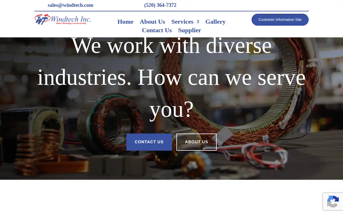 Homepage of Windtech INC