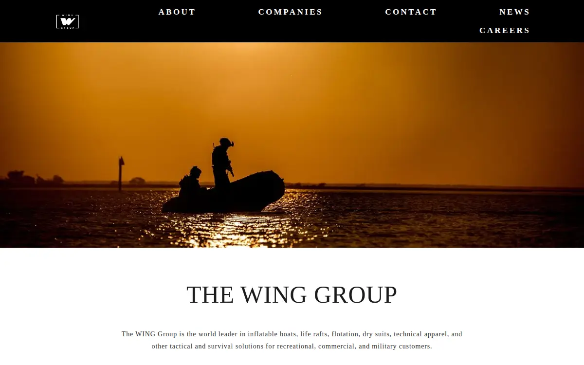 Homepage of Wing Inflatables INC