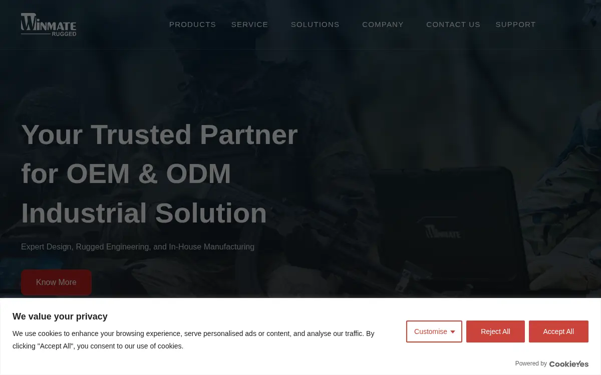 Homepage of Winmate Communication Us, INC