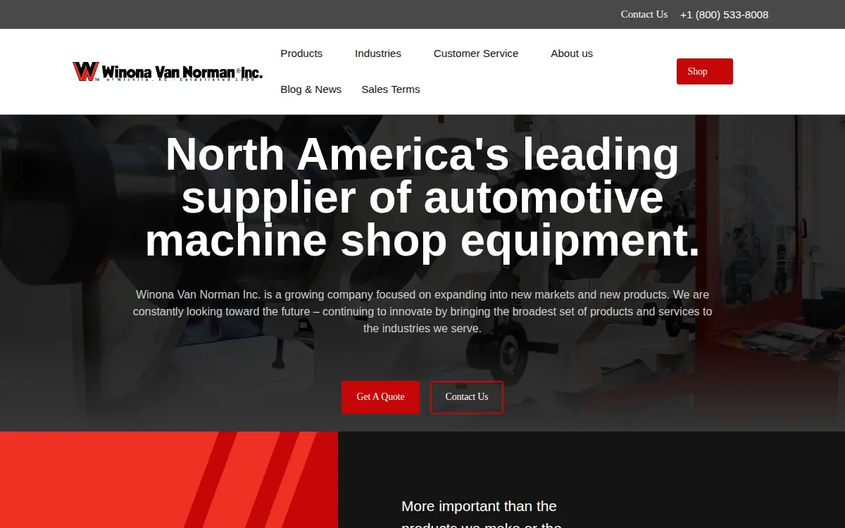 Homepage of Winona Van Norman INC