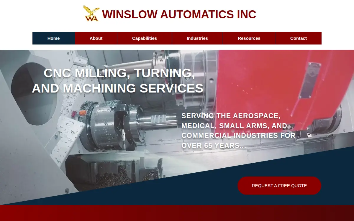 Homepage of Winslow Automatics INC
