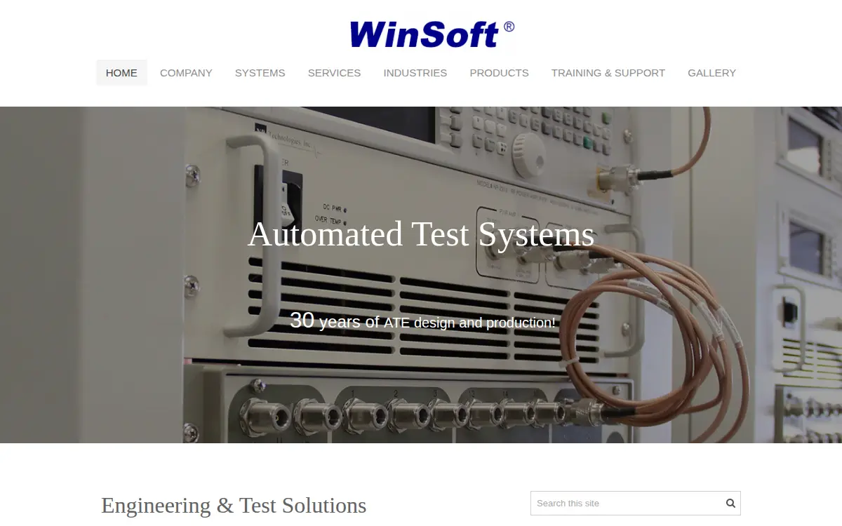 Homepage of Winsoft, INC.