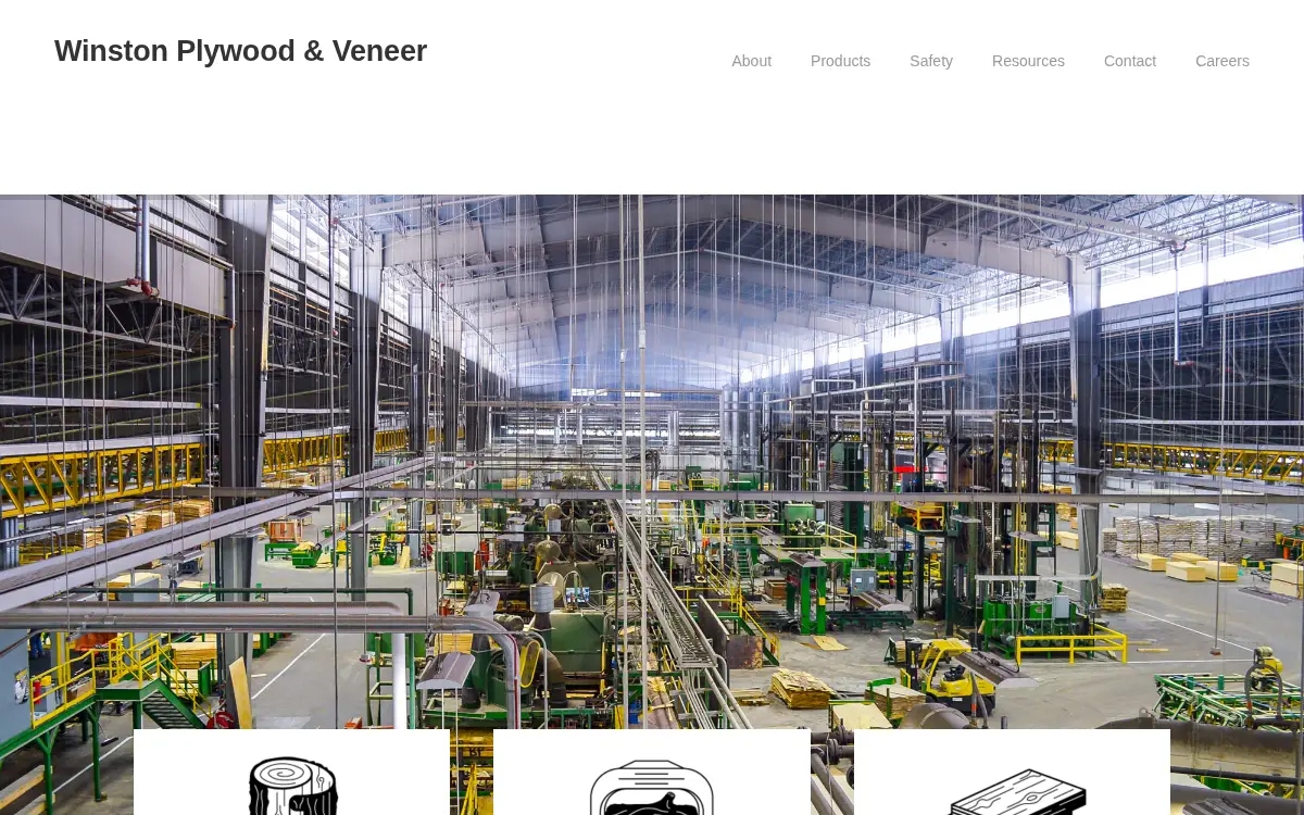 Homepage of Winston Plywood and Veneer LLC