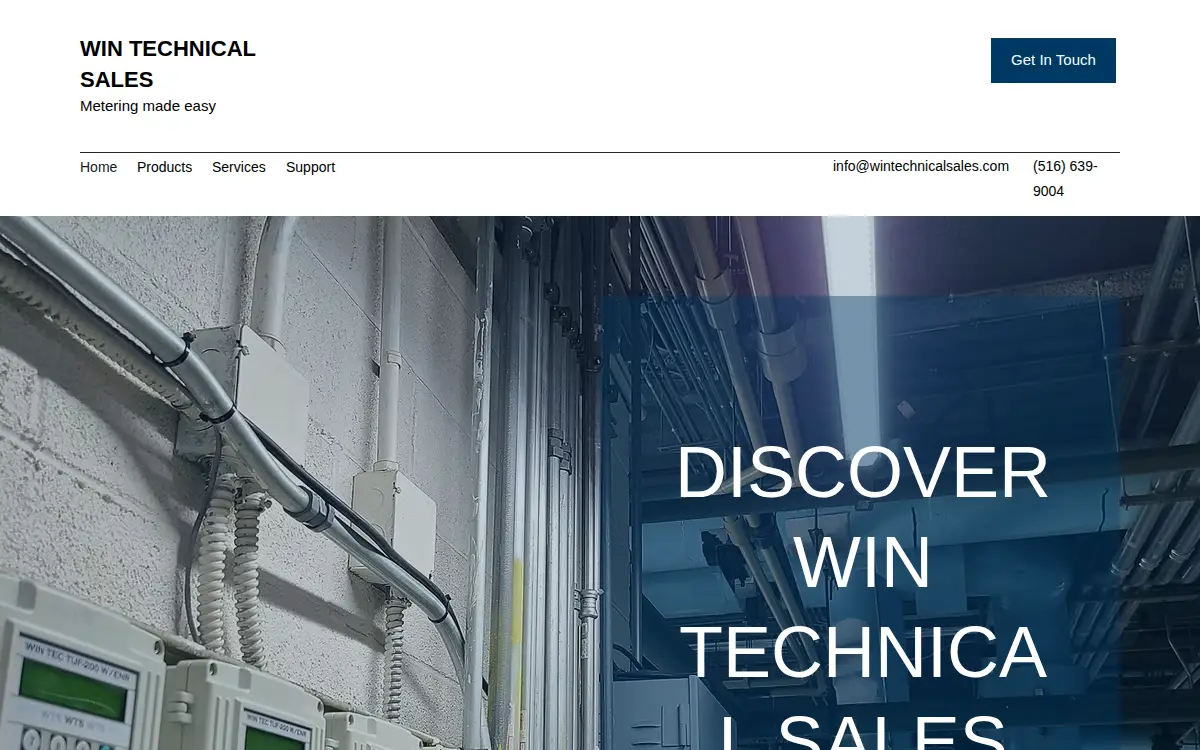 Homepage of Win Technical Sales INC
