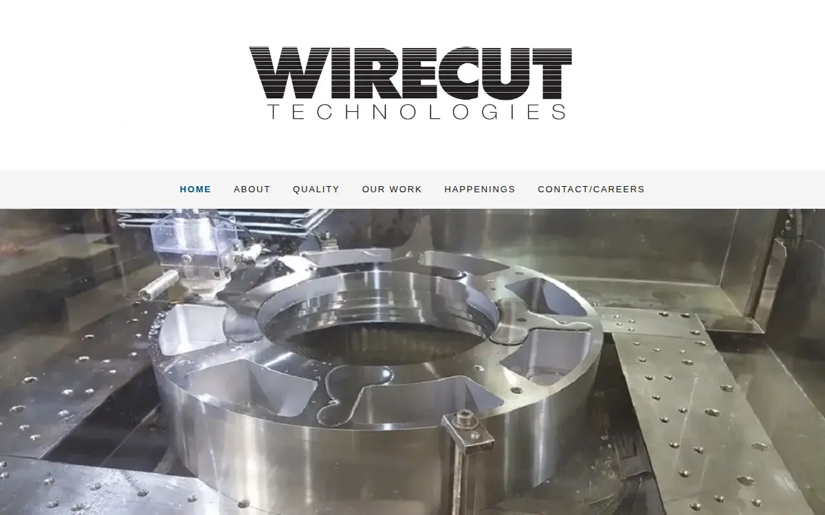 Homepage of Wirecut Technologies, INC.