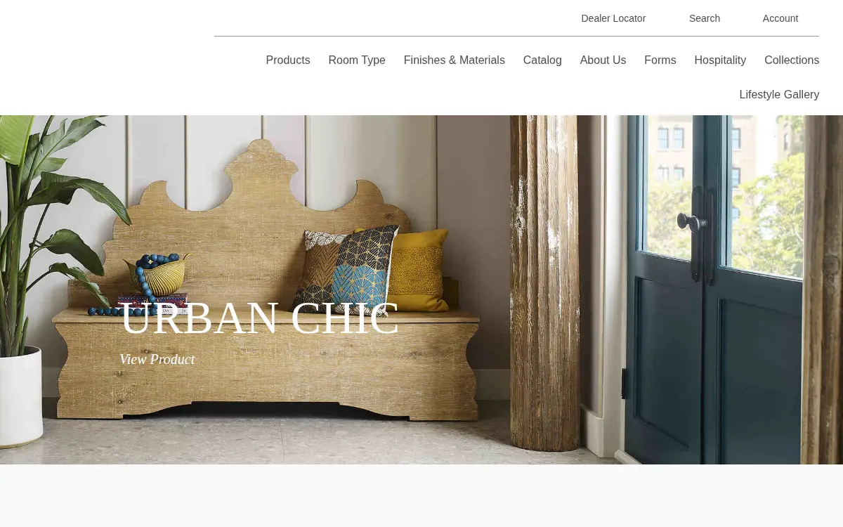 Homepage of Woodbridge Furniture, LLC