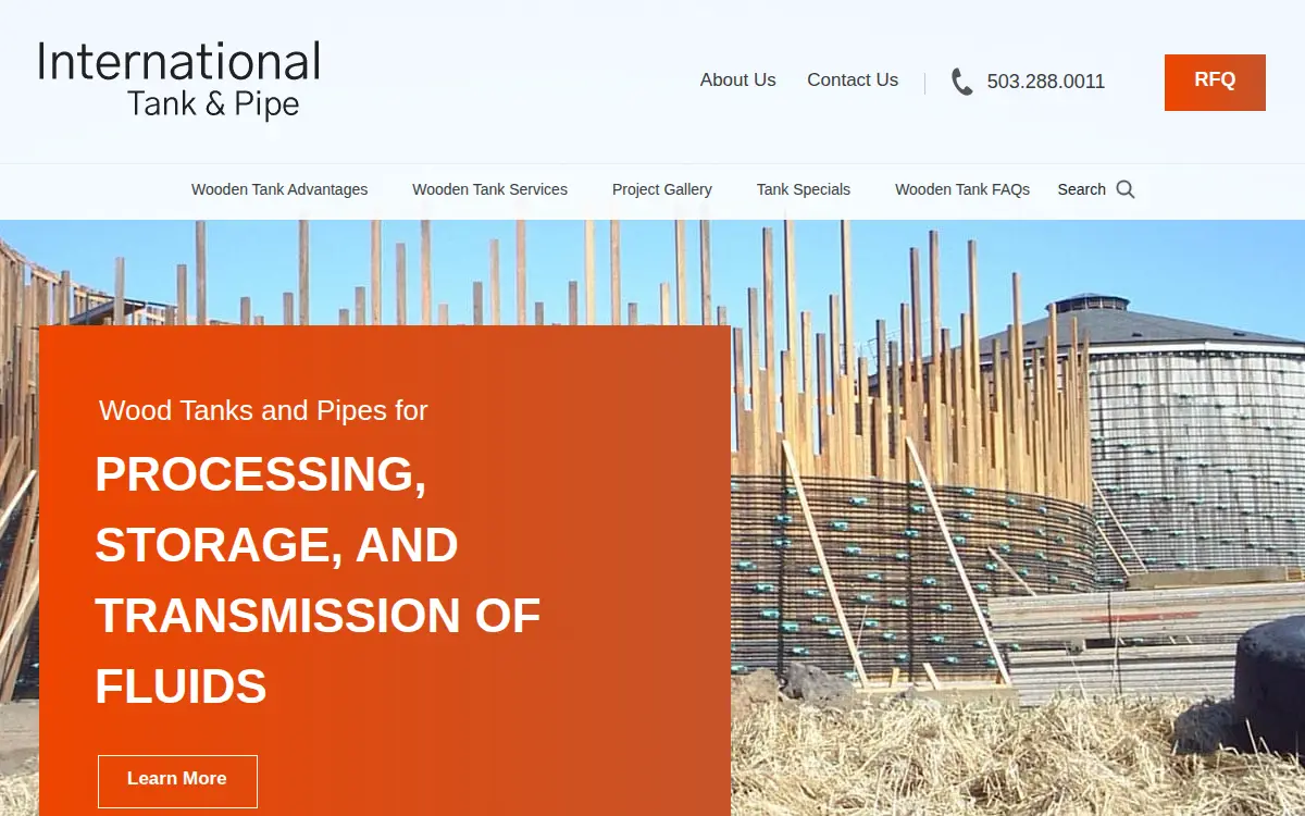 Homepage of International Tank & Pipe CO