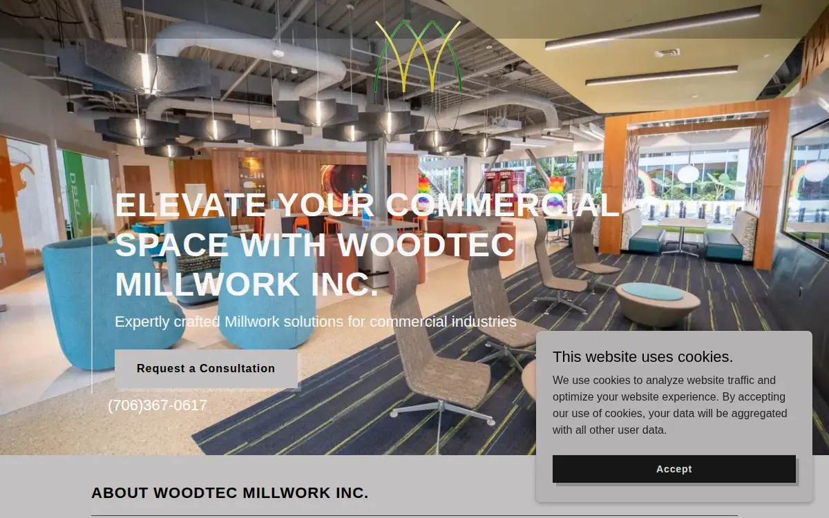 Homepage of Woodtec Millwork, INC.