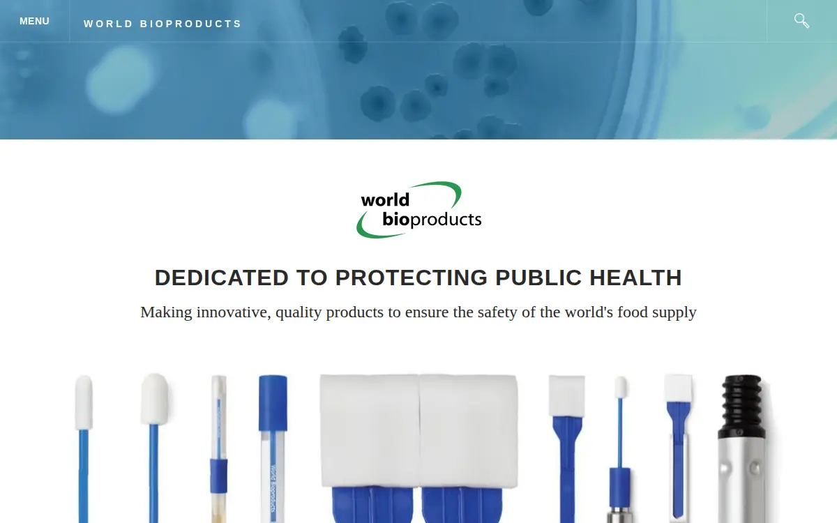 Homepage of World Bioproducts LLC